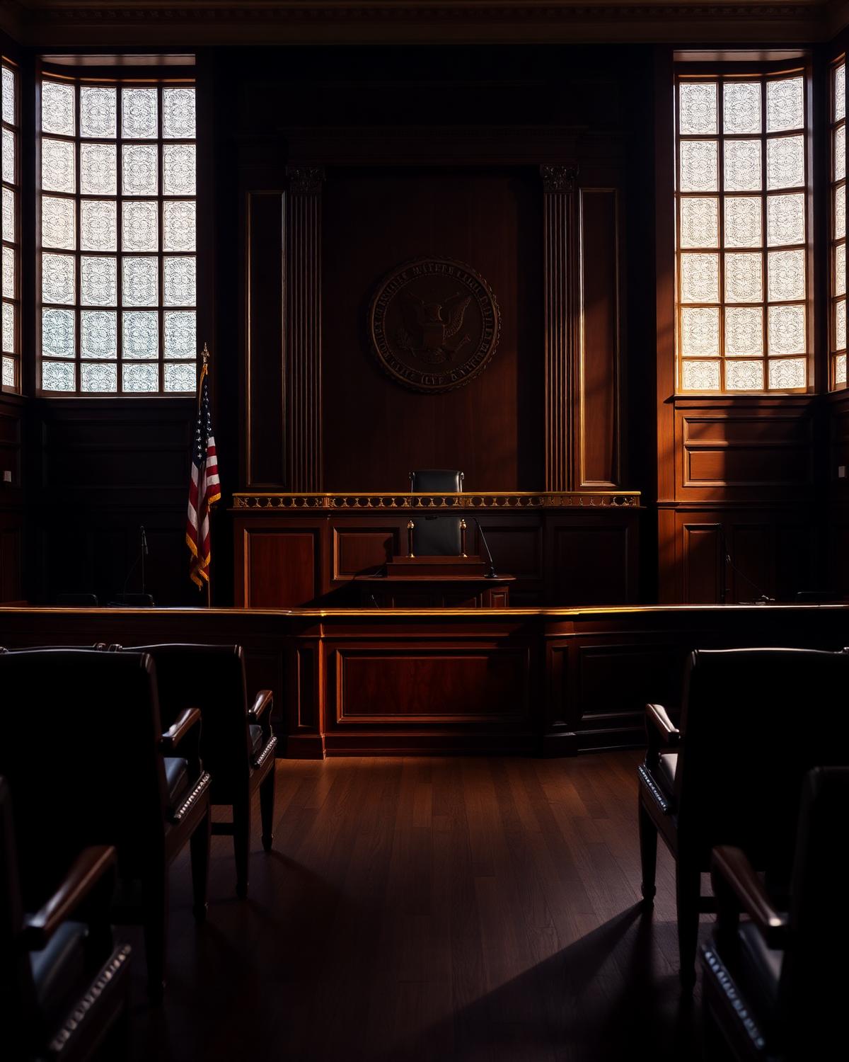 Federal courtroom interior